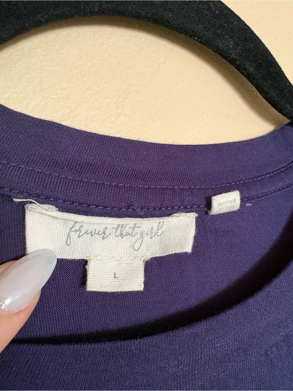 Forever That Girl Anthropologie Navy Eyelet Puff Sleeve Top Large - Picture 3 of 8